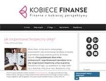 Tablet Screenshot of kobiecefinanse.pl